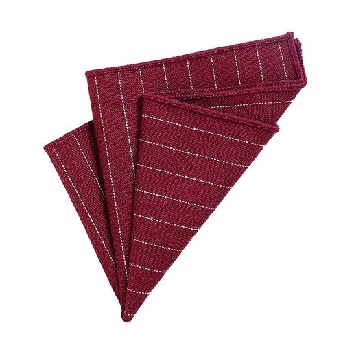 MEN'S PLAID COTTON POCKET SQUARE 23X23 CM FOR SHIRT GIFT COTTON