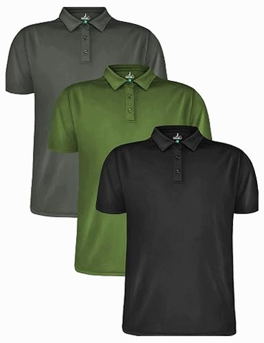 MEN'S POLO SHIRTS BREATHABLE QUICK-DRYING 3 PCS. FOR MEN