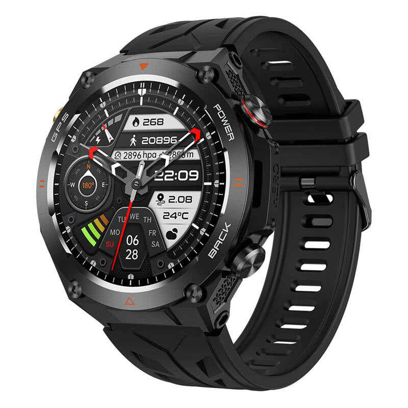 MEN'S SMARTWATCH GPS POLISH MENU WATERPROOF SPORTS TALK SMART WATCH PL Packaging status original