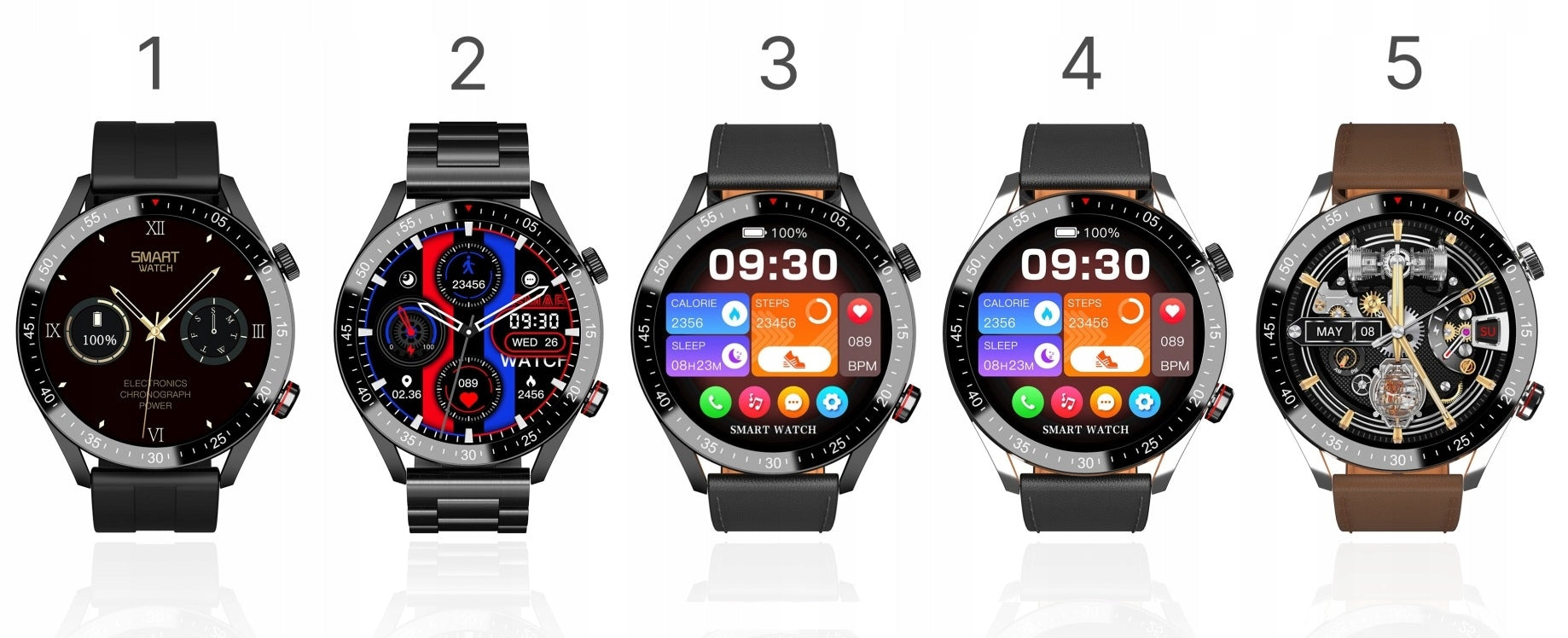 MEN'S SMARTWATCH GRAVITY +ENGRAVING CONVERSATION POLISH MENU 270mAh CABLE Brand Gravity