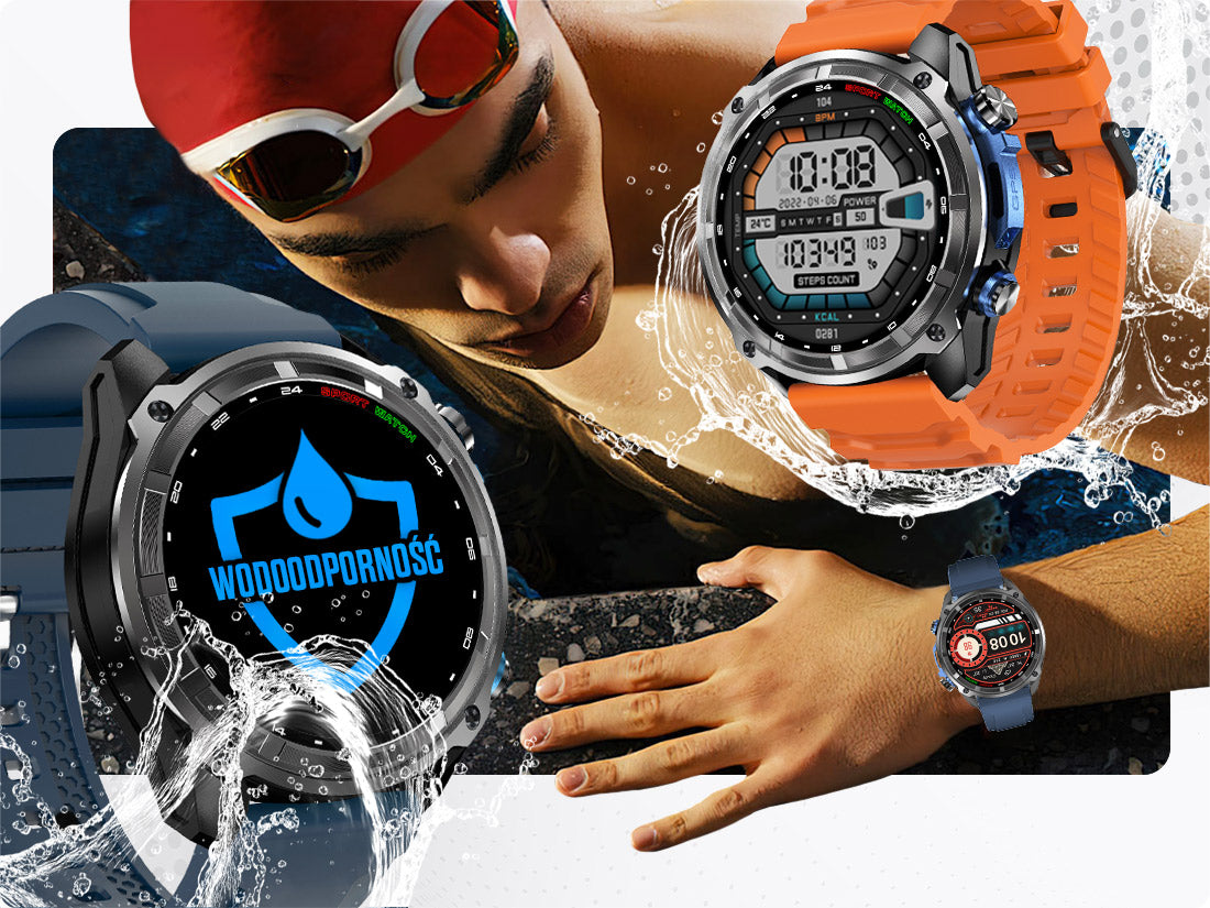 MEN'S SMARTWATCH - WATCH MENU PL GPS AMOLED VOICE RECORDER WATERPROOF - 860MAH Model other