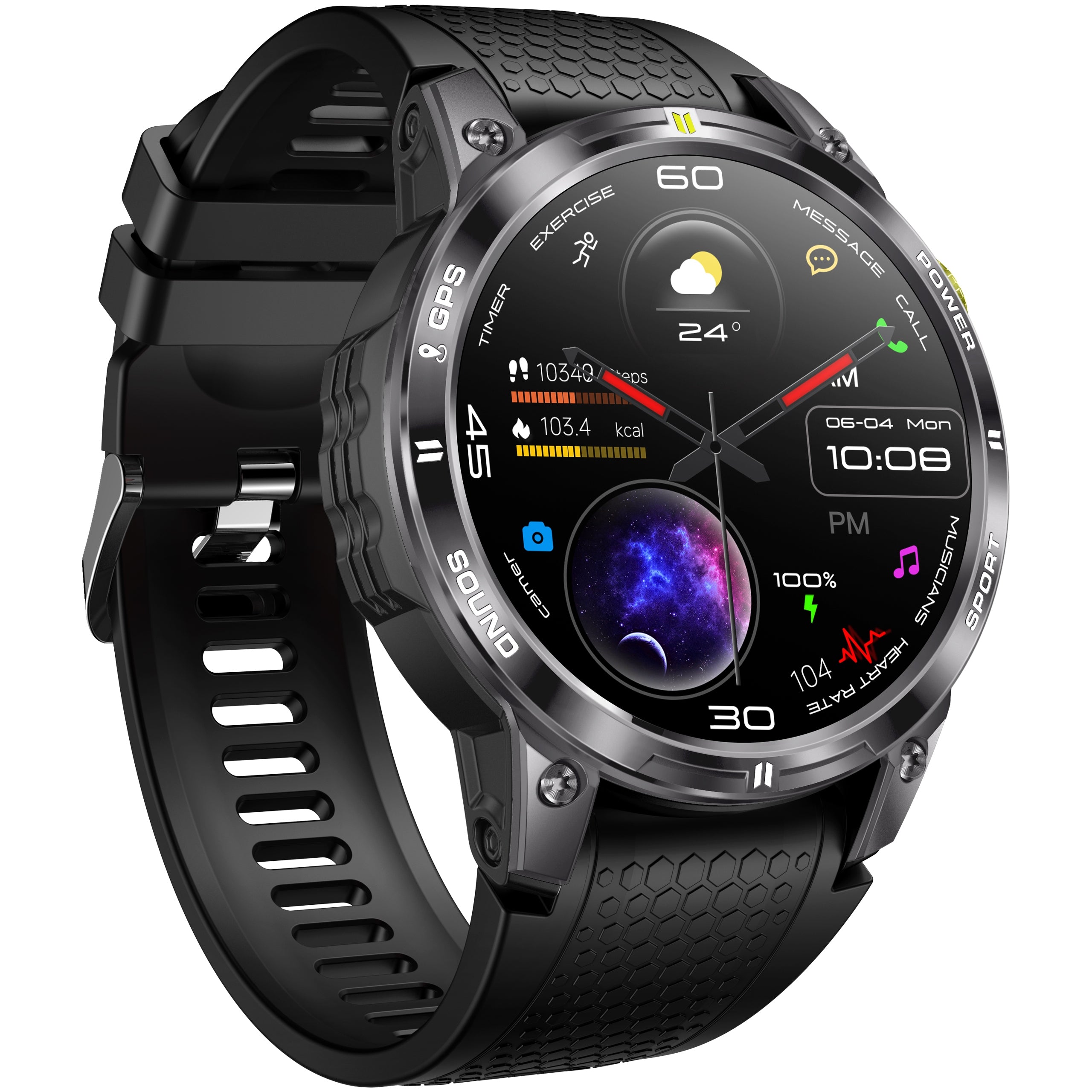MEN'S SMARTWATCH WITH GPS POLISH MENU WATERPROOF AMOLED 400mAh CONVERSATION SPORT EAN (GTIN) 5906639800248