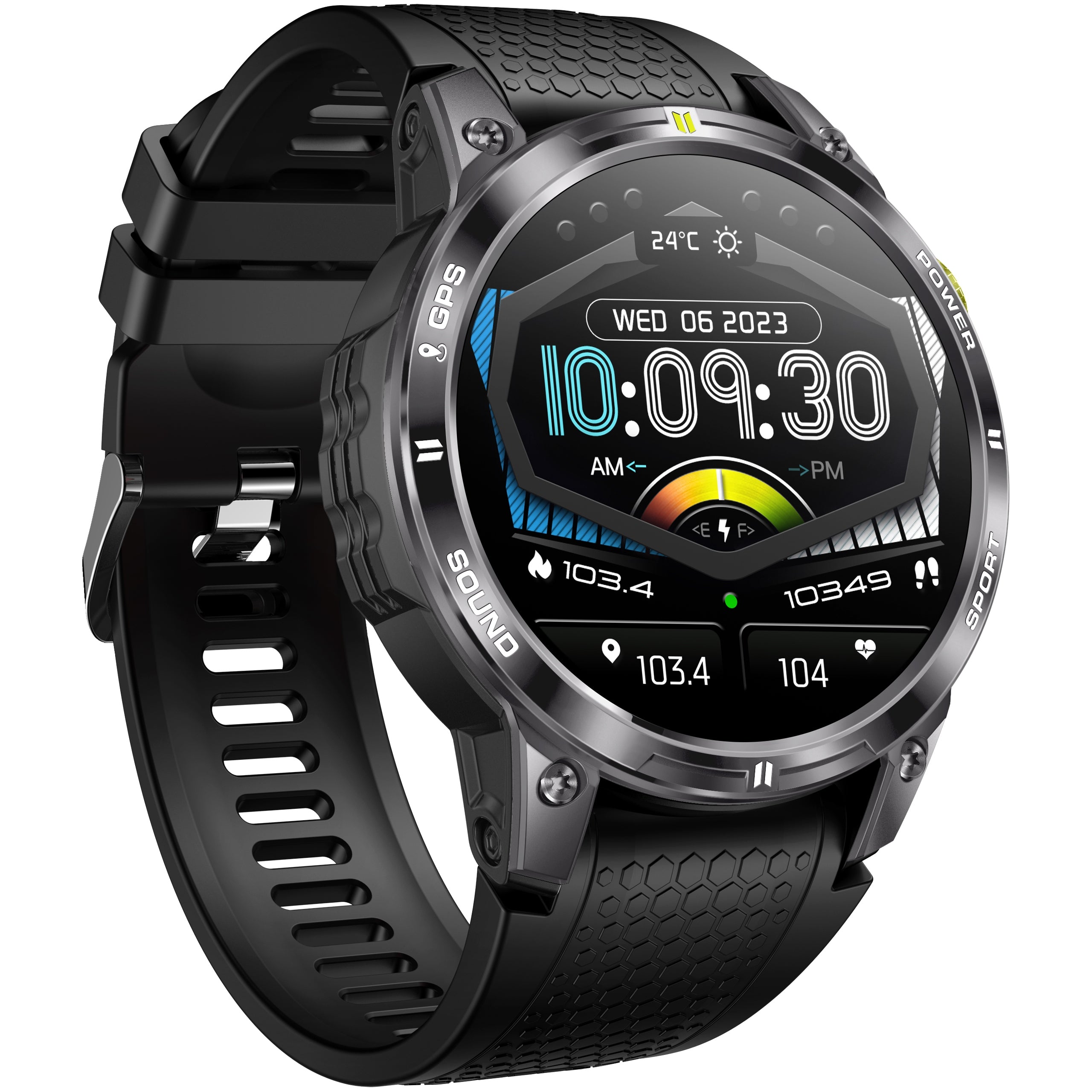 MEN'S SMARTWATCH WITH GPS POLISH MENU WATERPROOF AMOLED 400mAh CONVERSATION SPORT Packaging status original