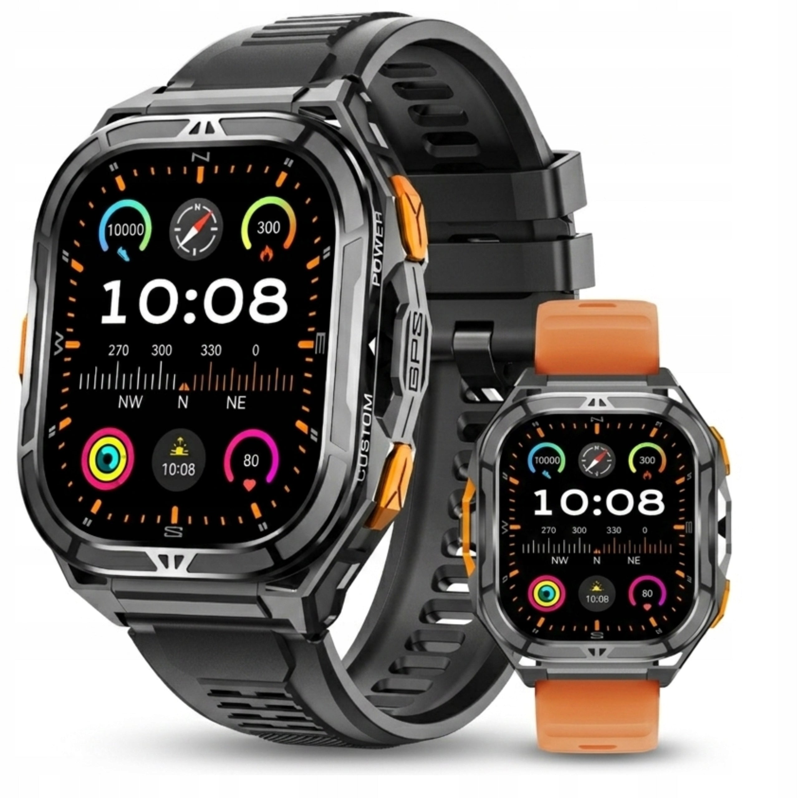 MEN'S SMARTWATCH WOMEN'S WATERPROOF 5 ATM WITH CALLS MENU POLISH
