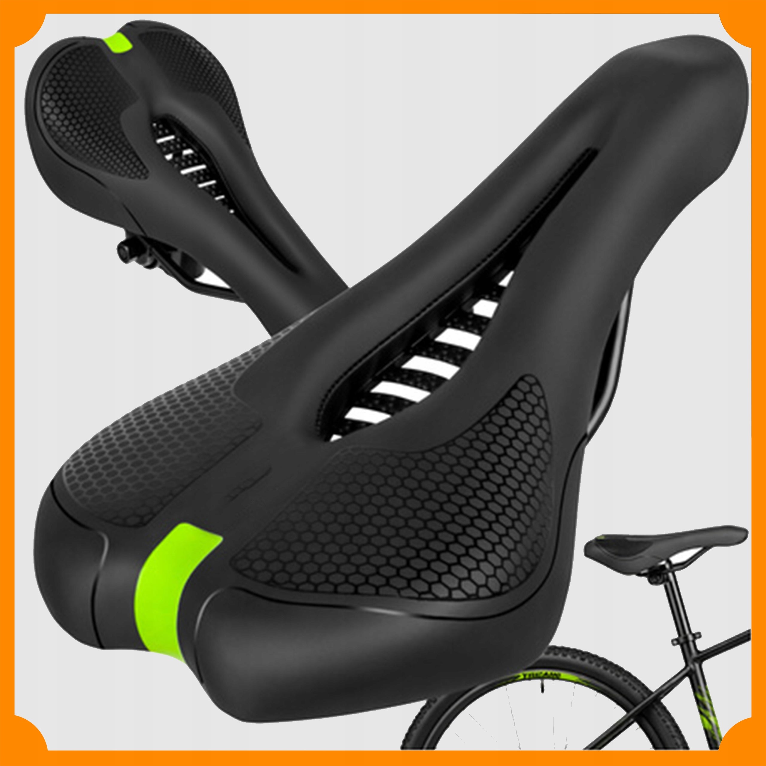 MEN'S SPORTS BIKE SADDLE SOFT ANTI-SHOCK SADDLE FOR BIKE Packaging status original