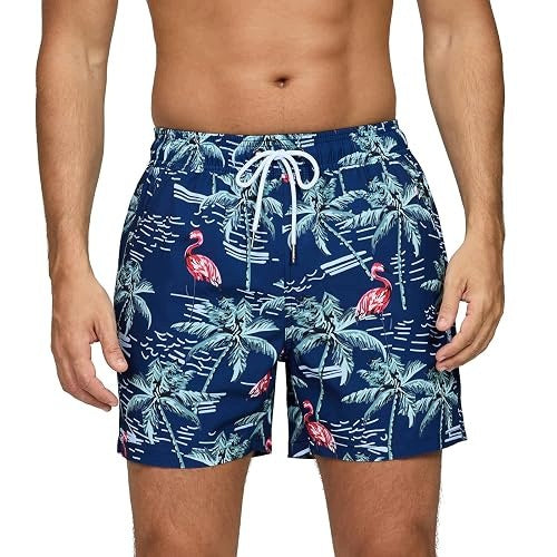MEN'S SWIMMING TRUNKS QUICK-DRYING BREATHABLE POCKETS ZIPPER FOR HOME Brand no brand