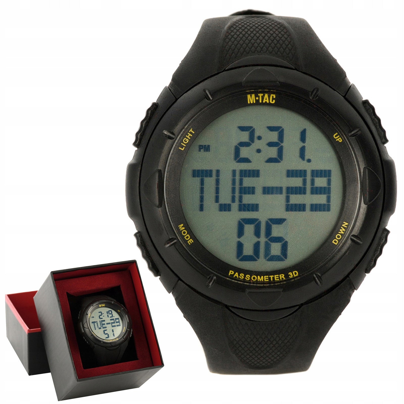 MEN'S TREKKING WATCH TACTICAL M-Tac WITH PEDOMETER WATERPROOF STOPWATCH