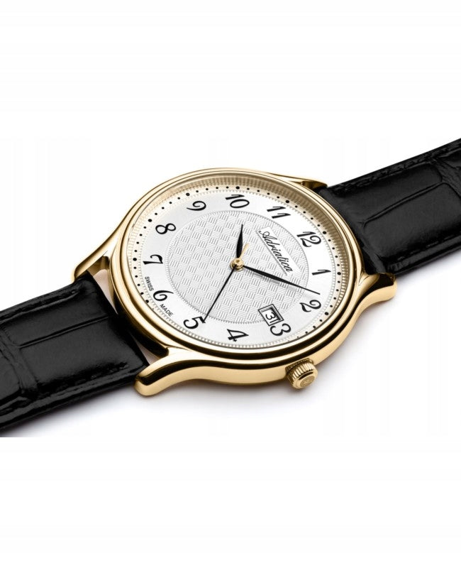 MEN'S WATCH ADRIATICA Sapphire A8000.1223Q +GRAWER Packaging status original