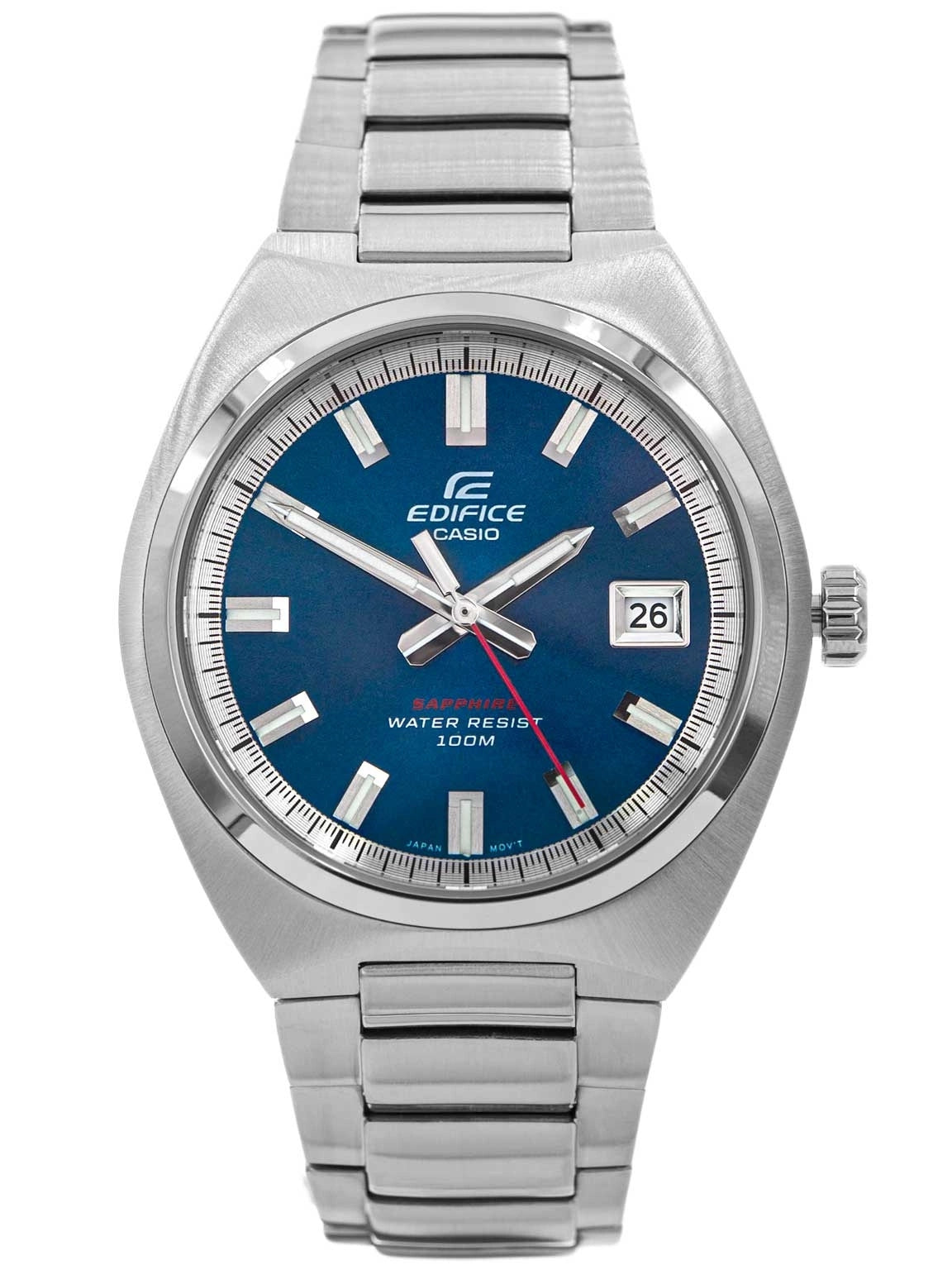 MEN'S WATCH CASIO EFB-109D-2AVEF EDIFICE SILVER ON BRACELET DATE Brand CASIO