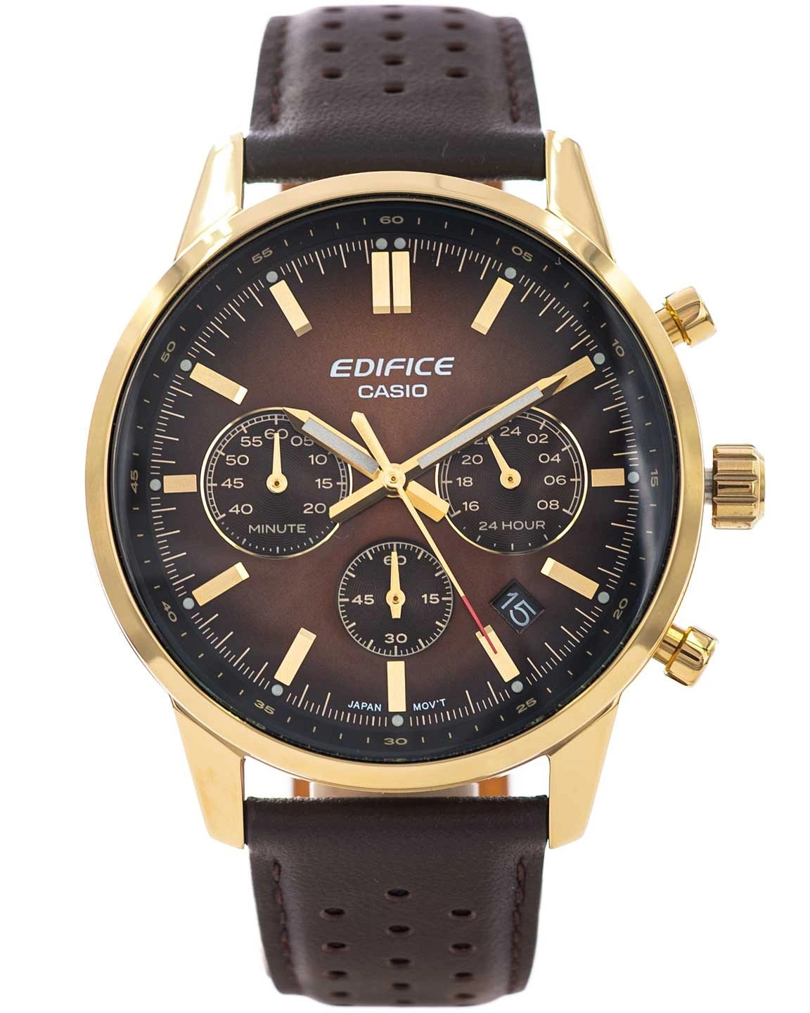 MEN'S WATCH CASIO EFR-575CL-5AEF EDIFICE WITH CHRONOGRAPH ON STRAP 100M Packaging status original