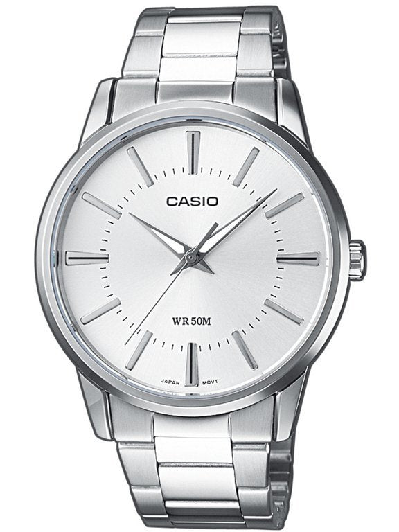 MEN'S WATCH CASIO MTP-1303D-7AV steel classic +BOX +ENGRAVING Brand CASIO