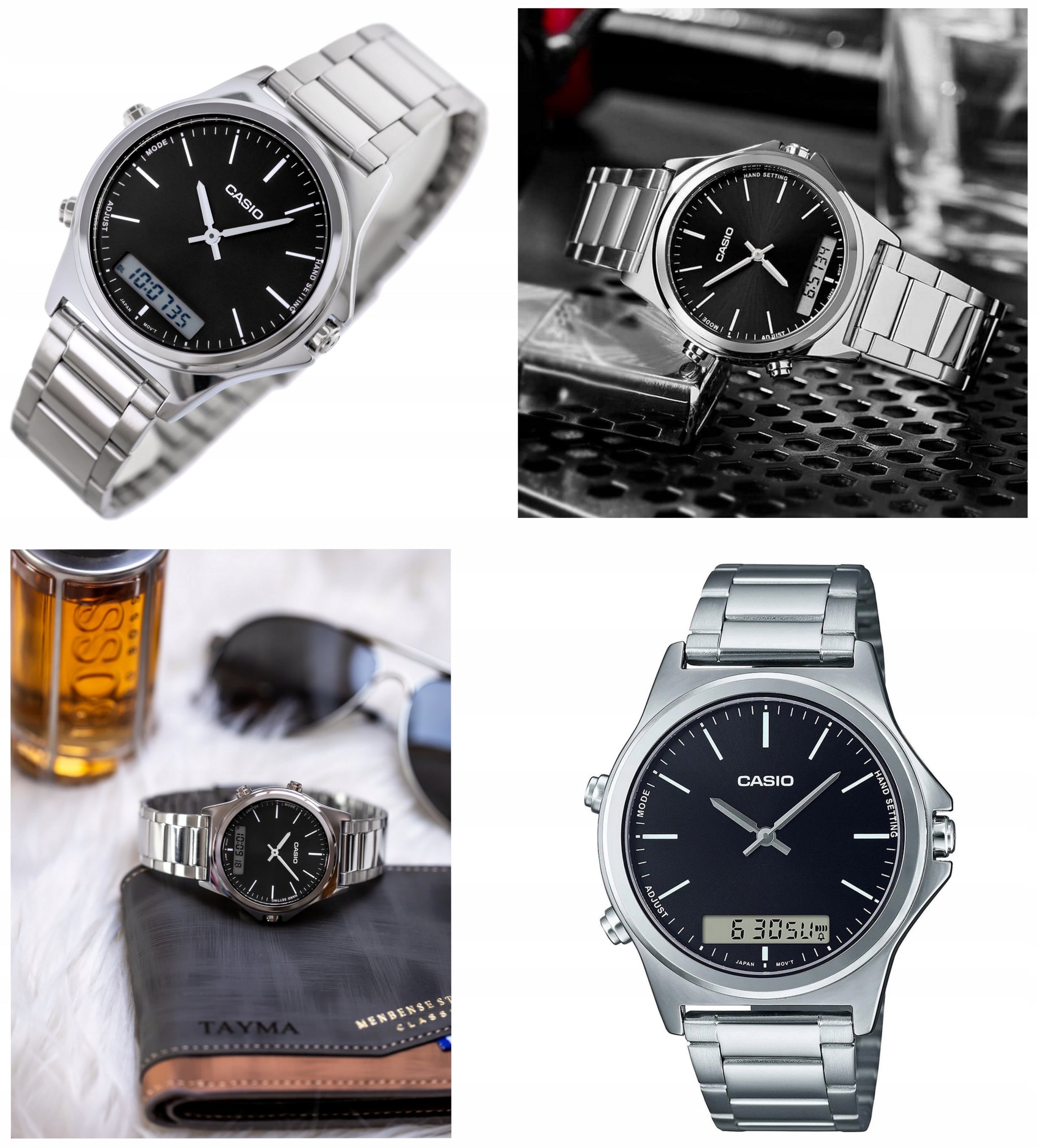 MEN'S WATCH CASIO TYLOR LCD +BOX +GRAWER Brand CASIO