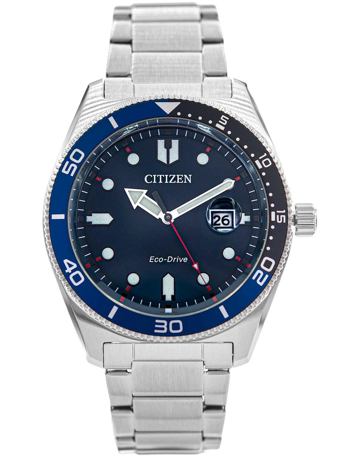 MEN'S WATCH CITIZEN AW1761-89L SPORTS ECO-DRIVE FOR SWIMMING WITH DATE Packaging status original