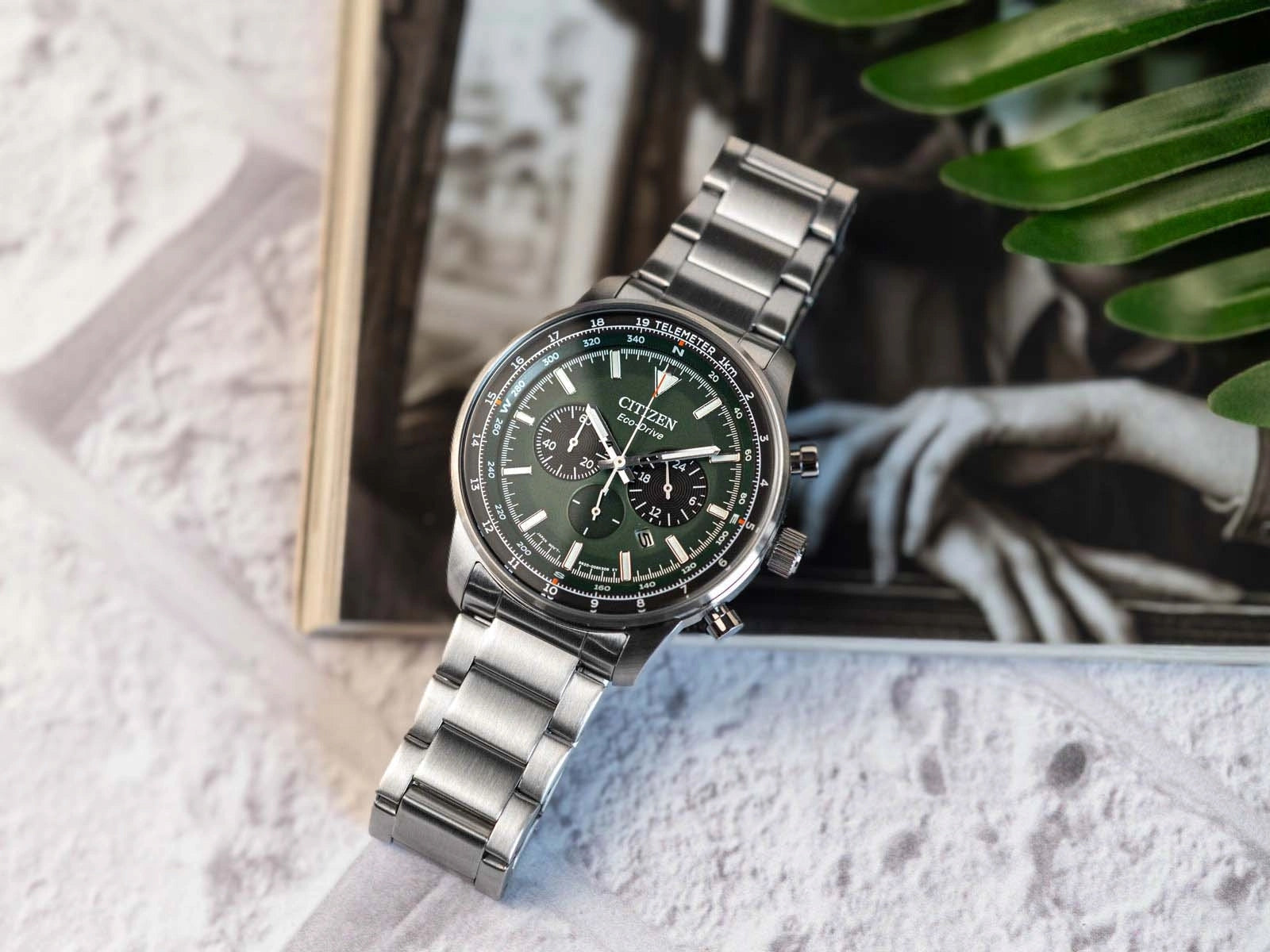 MEN'S WATCH CITIZEN CA4500-91X ECO-DRIVE AVIATION CHRONOGRAPH SOLAR DATA Brand Citizen