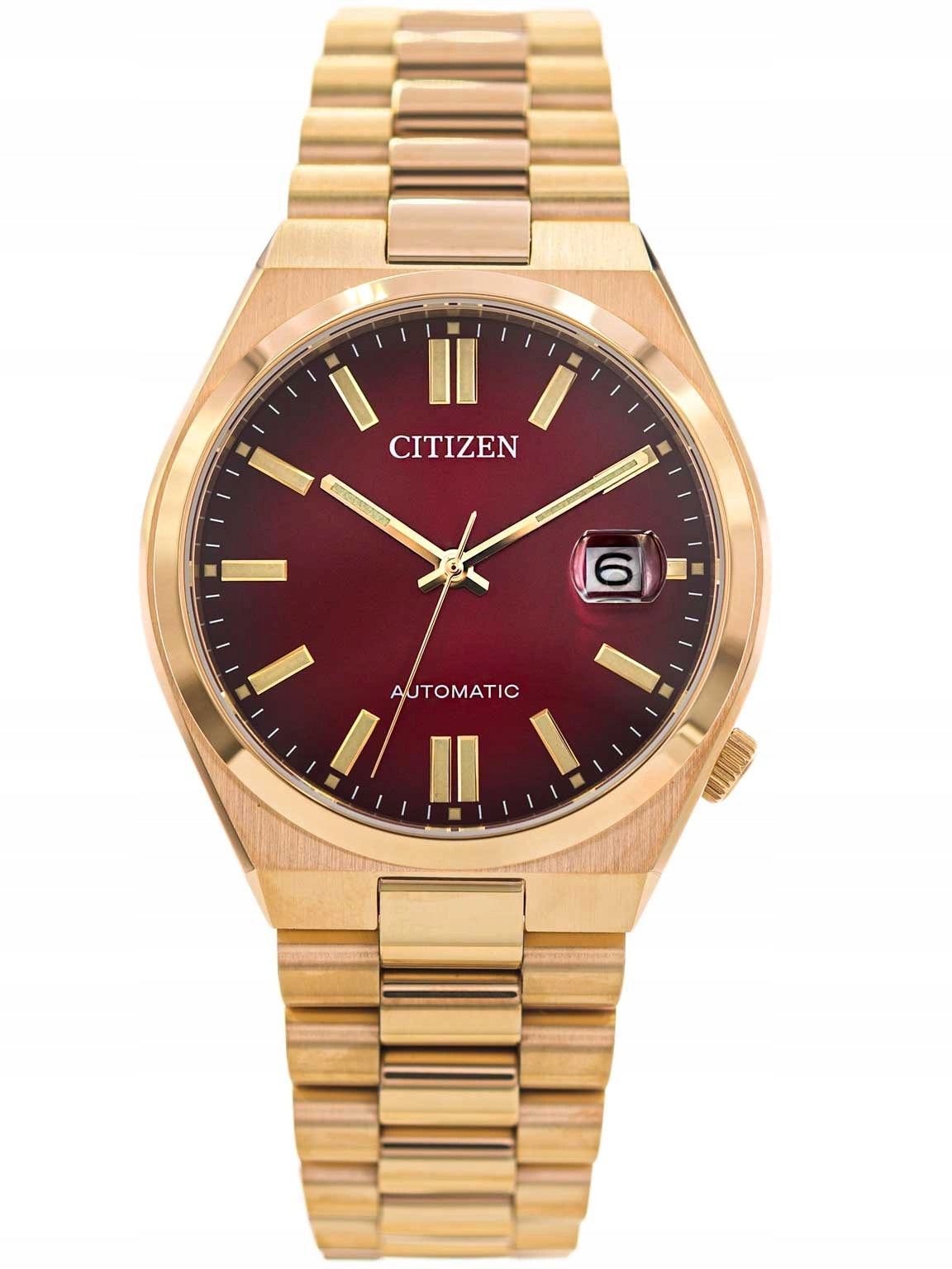 MEN'S WATCH CITIZEN NJ0153-82X AUTOMATIC TSUYOSA GOLD BRACELET DATE Packaging status original