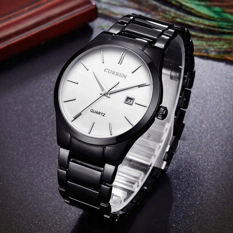 MEN'S WATCH CURREN CLASSIC STEEL ELEGANT DATE 4 COLORS GIFT Manufacturer code 8106