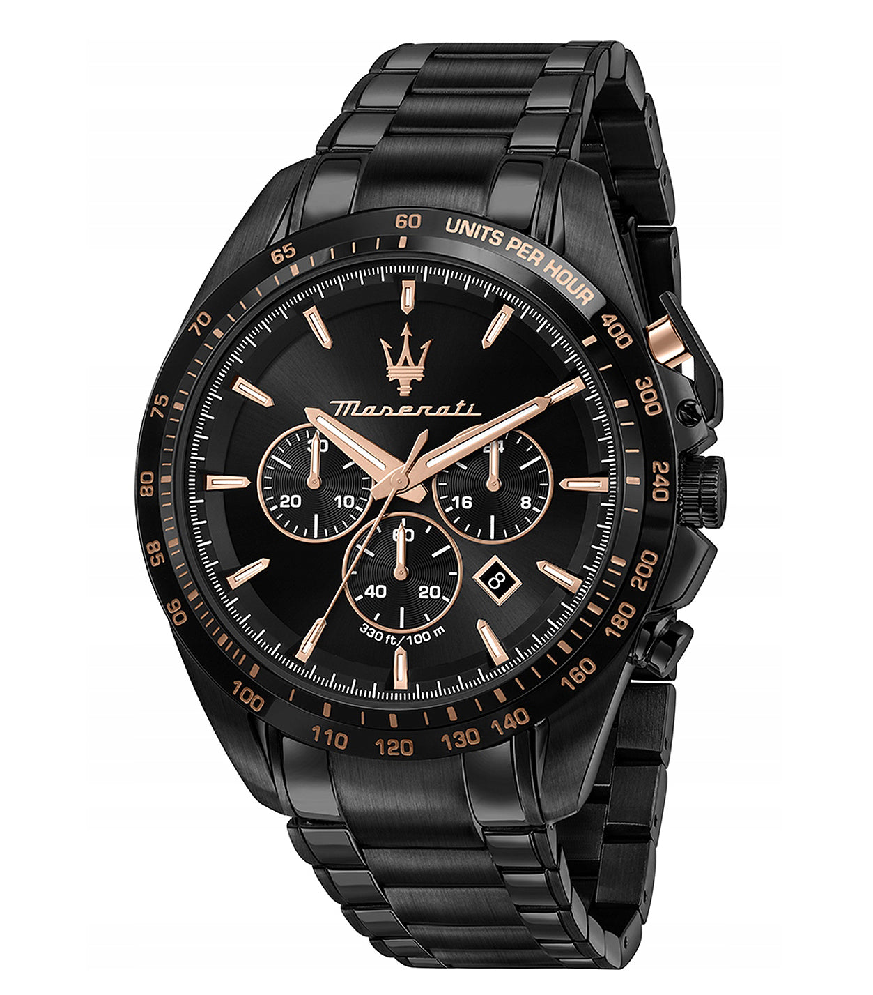 MEN'S WATCH MASERATI TRAGUARDO R8873612048 BLACK ORIGINAL + BOX