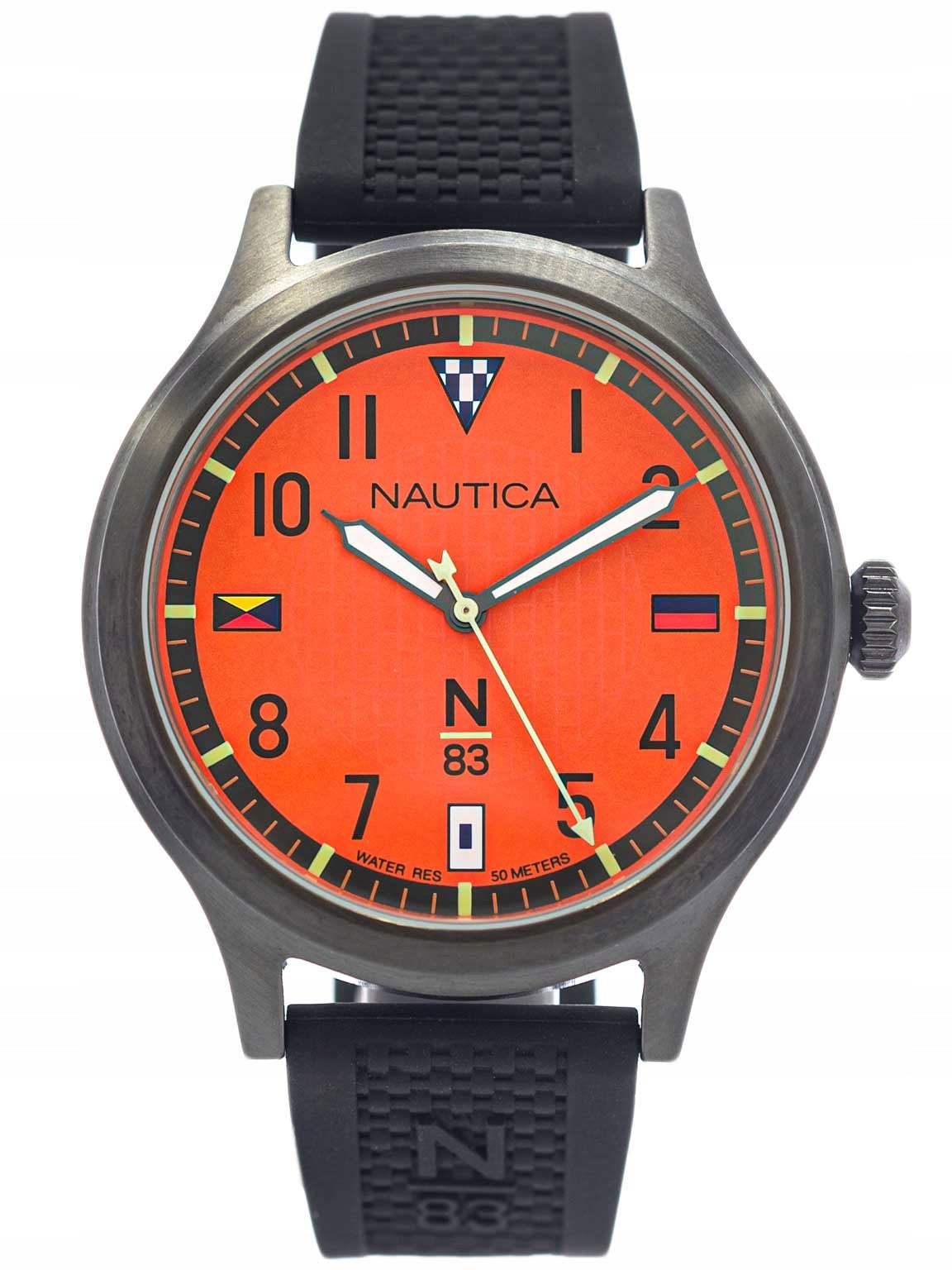 MEN'S WATCH NAUTICA NAPCFS915 N83 CRISSY FIELD BLACK ON NEOBRITE STRAP Brand nautica
