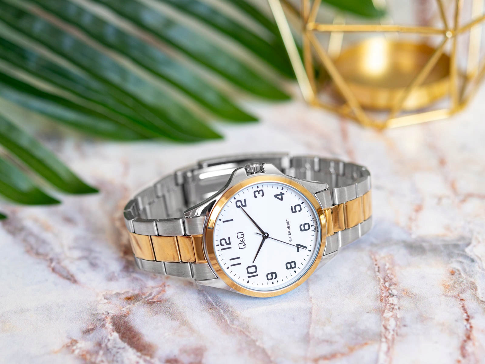 MEN'S WATCH QQ C36A-017PY ON BRACELET CLASSIC CLEAR BICOLOR Batteries included yes