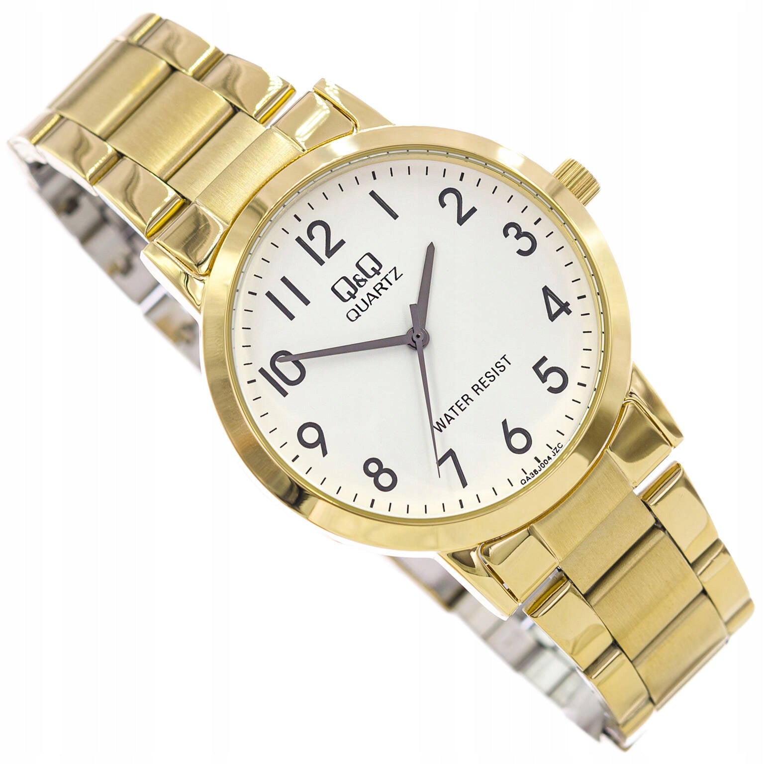 MEN'S WATCH QQ QA38J004Y GOLD ON BRACELET CLASSIC FOR SENIOR