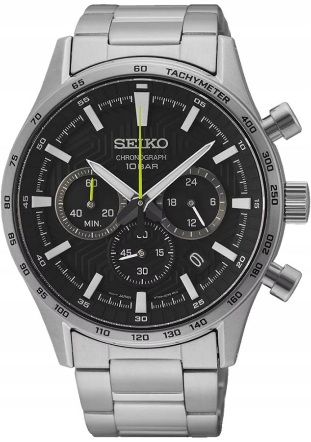 MEN'S WATCH SEIKO SSB413P1 ELEGANT CHRONO STEEL GREY WR100 Ø43mm Manufacturer code SSB413P1