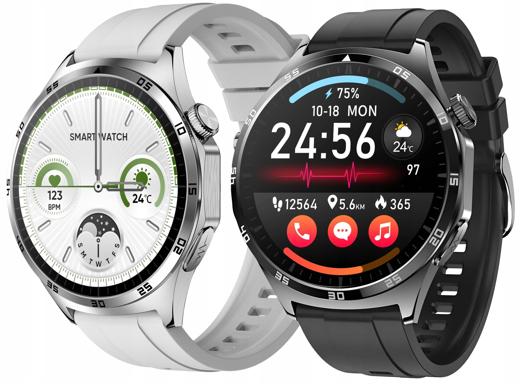 MEN'S WATCH SMARTWATCH AMOLED 466x466 ECG GLUCOSE PRESSURE TEMPERATURE Packaging status original