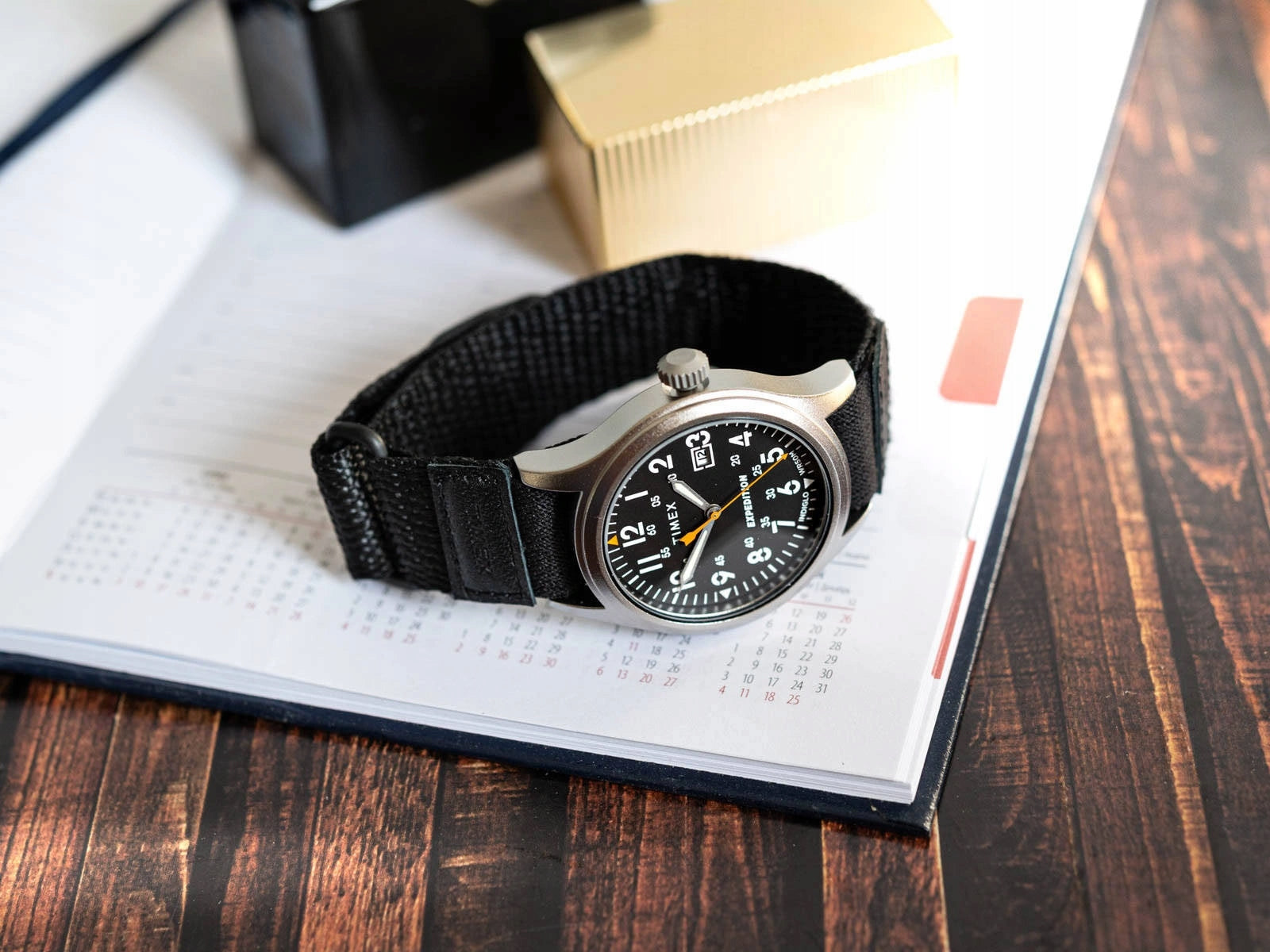 MEN'S WATCH TIMEX TW4B29600 EXPEDITION SCOUT BLACK ON INDIGLO STRAP 50M Brand Timex