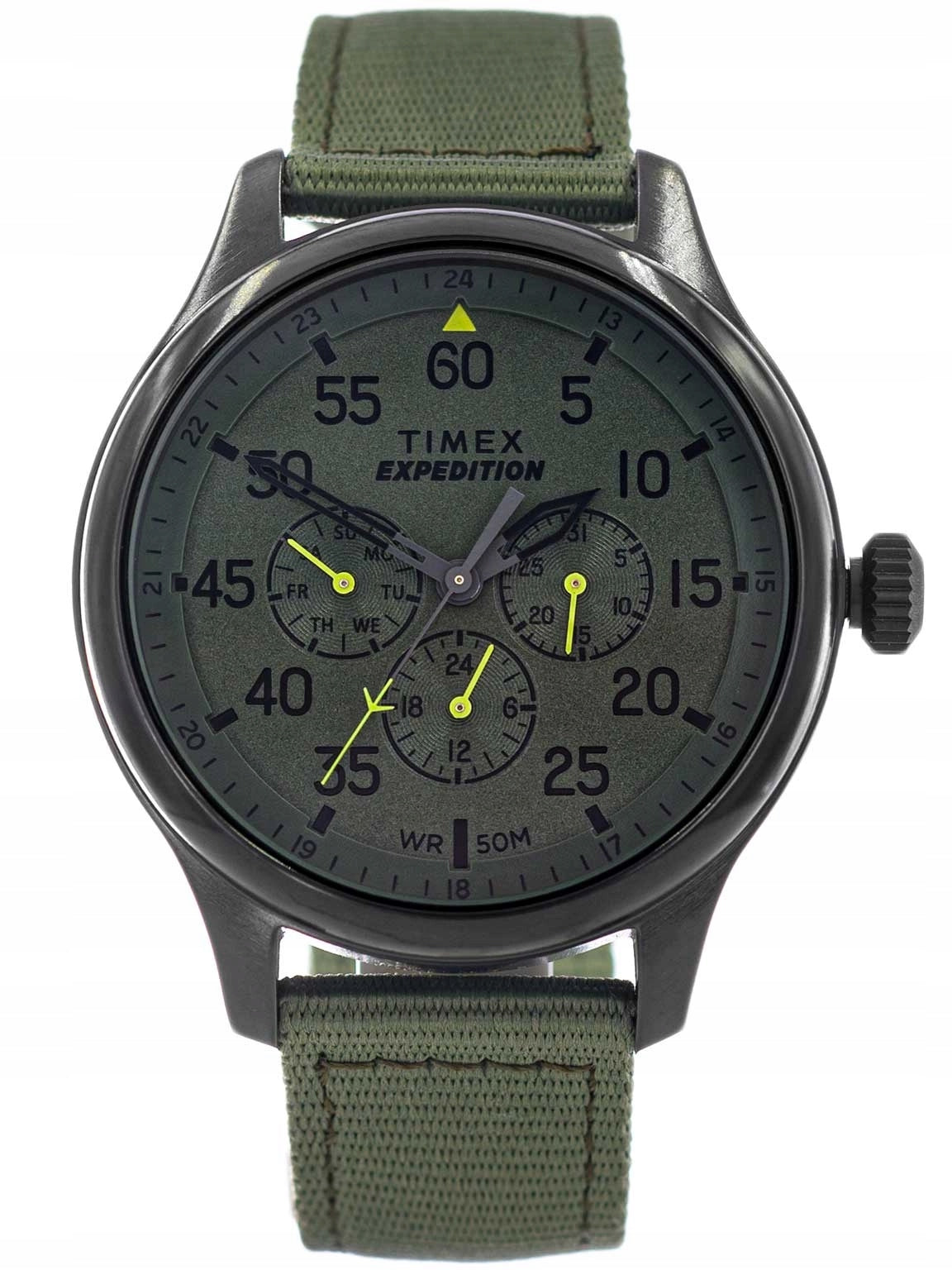 MEN'S WATCH TIMEX TW4B31000 EXPEDITION GREEN ON MULTIDATA STRAP Packaging status original