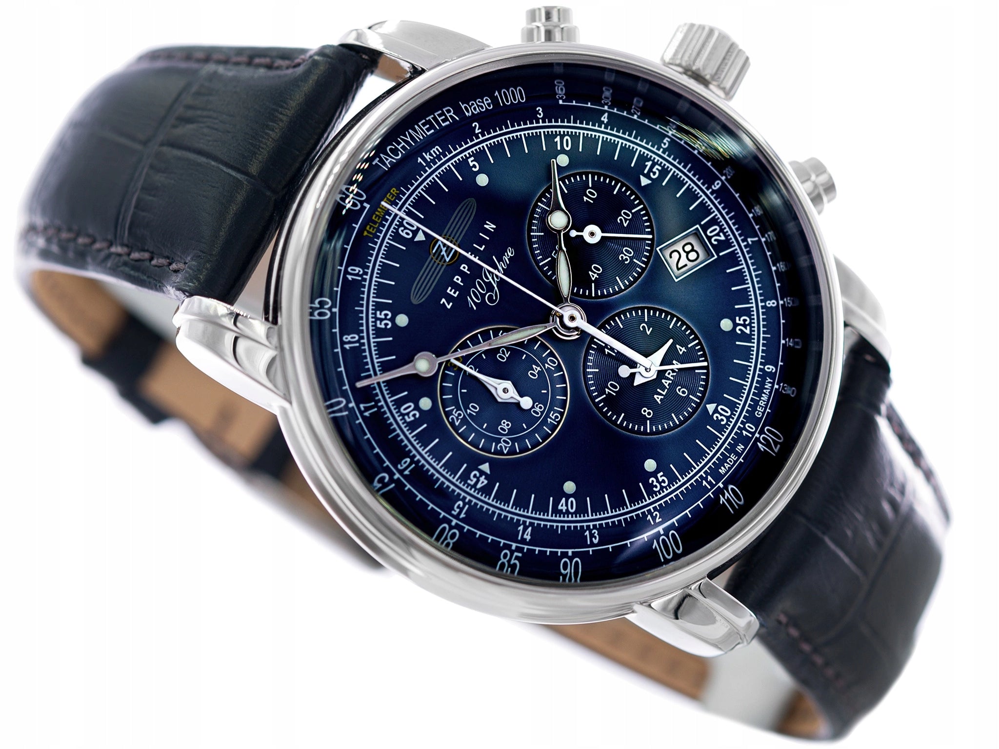 MEN'S WATCH ZEPPELIN 7680-3 100 JAHRE ALARM DATE
