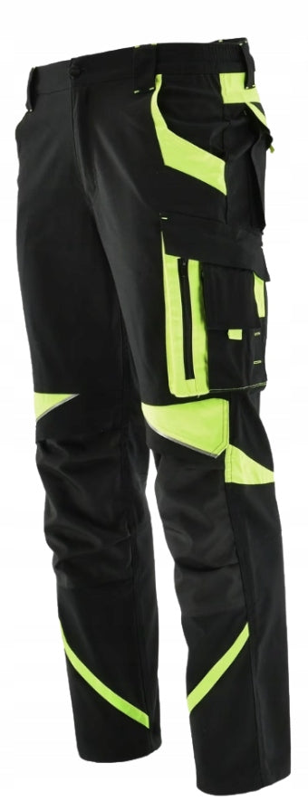 MEN'S WORK PANTS PROTECTIVE ELASTIC STRETCH REFLECTORS + FREEBIE Packaging status original