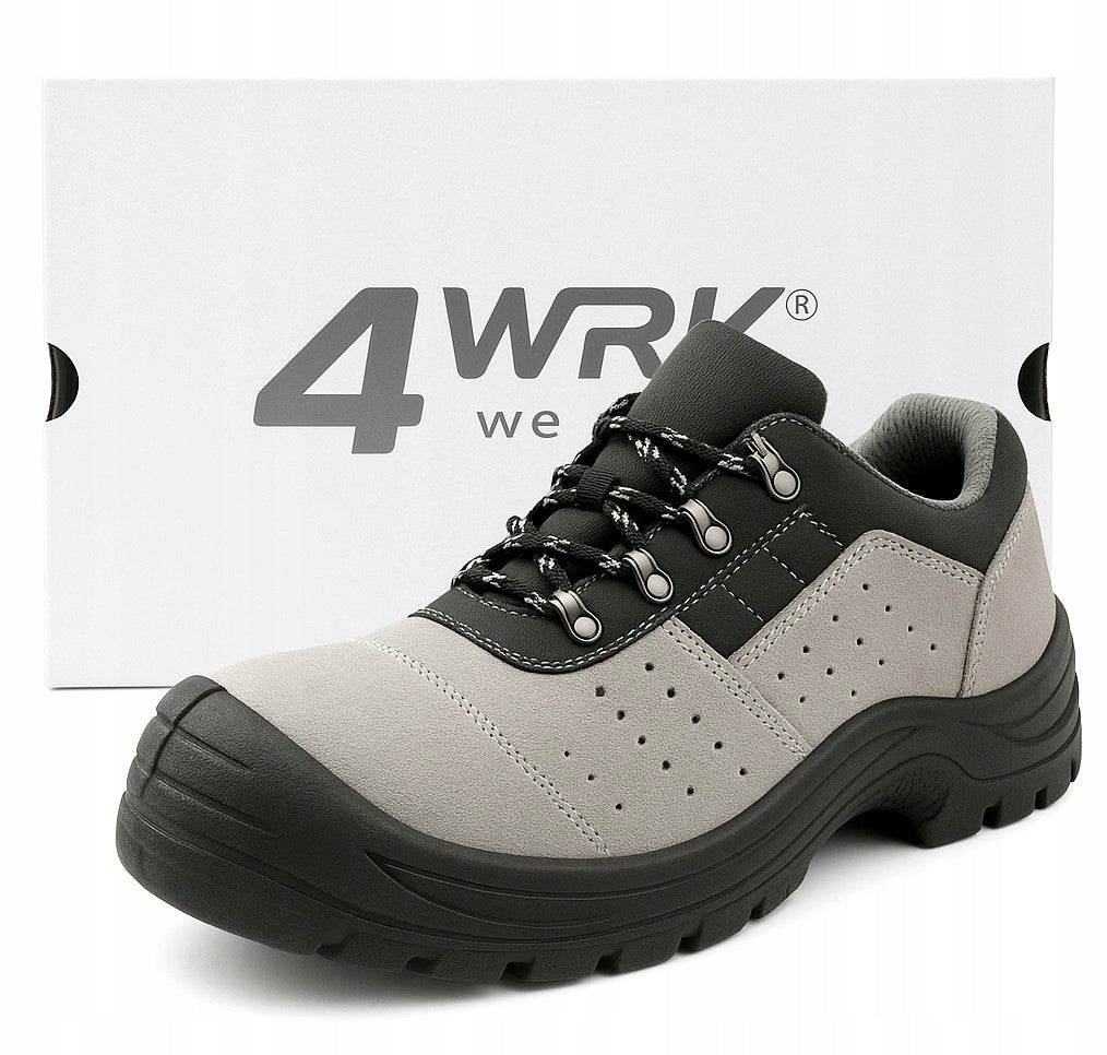 MEN'S WORK SHOES LIGHTWEIGHT LEATHER SAFETY SHOES WITH TOE CAP S1 R.39