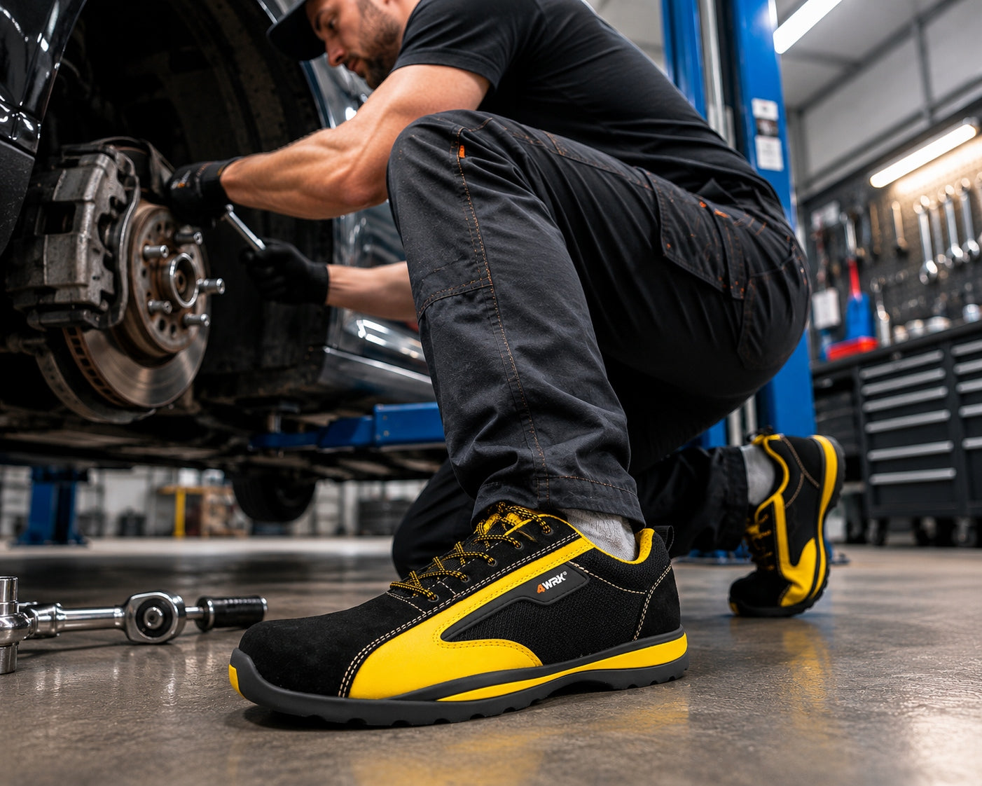 MEN'S WORK SHOES LIGHTWEIGHT PROTECTIVE SHOES ANTI-PUNCTURE ORION S1P R.45 Packaging status original