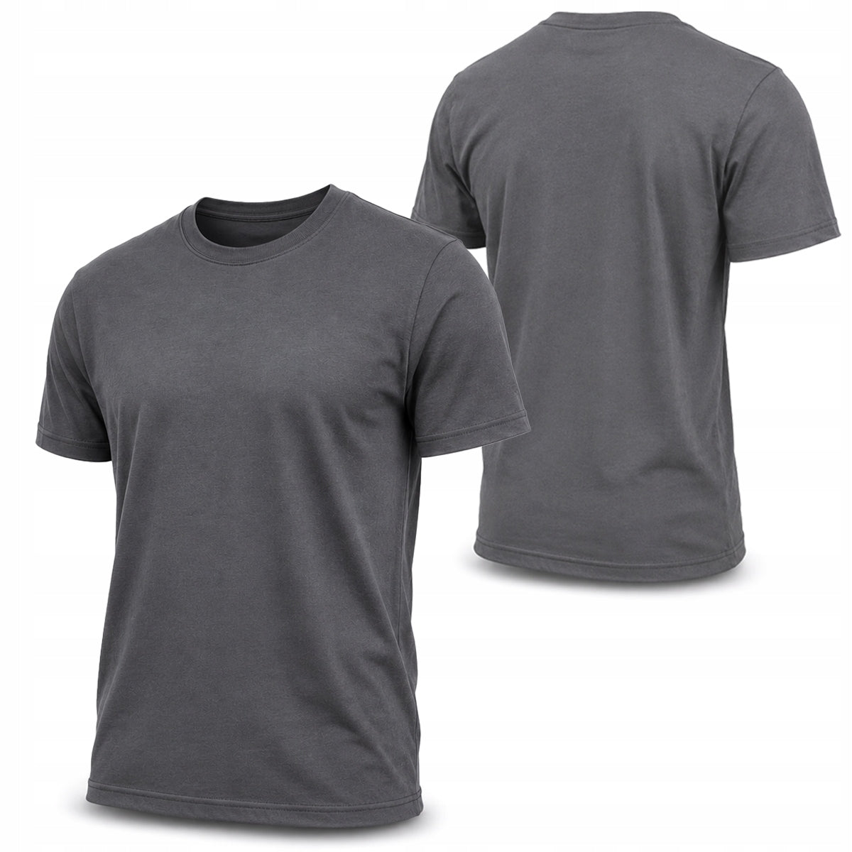 MEN'S WORK T-SHIRT GREY SHORT SLEEVE 100% COTTON THICK 180 Brand FORINT