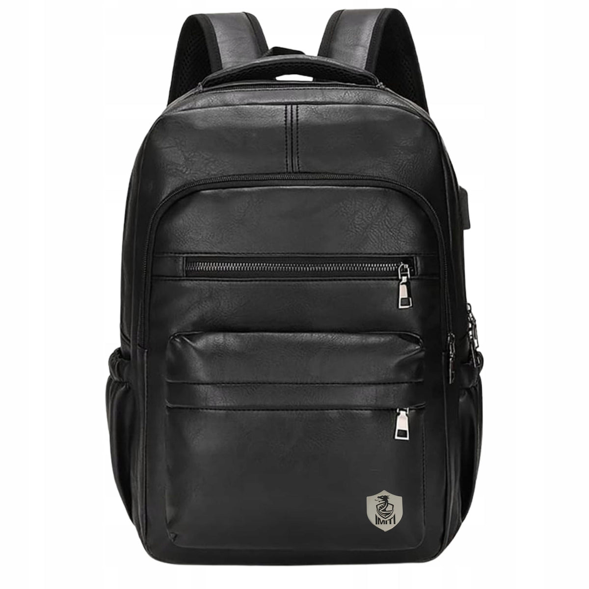 MEN'S YOUTH LAPTOP BACKPACK CITY SCHOOL USB FOR WORK FAUX LEATHER Kind city