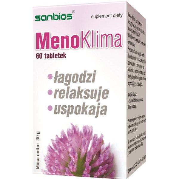 MENOKLIMA soothes, relaxes, calms 60pcs SANBIOS