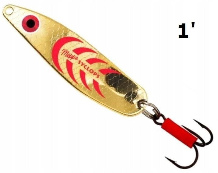 MEPPS SYCLOPS GOLD RED 1' 6 cm / 12 gr THE ORIGINAL PACKED WORLD'S #1 LURE