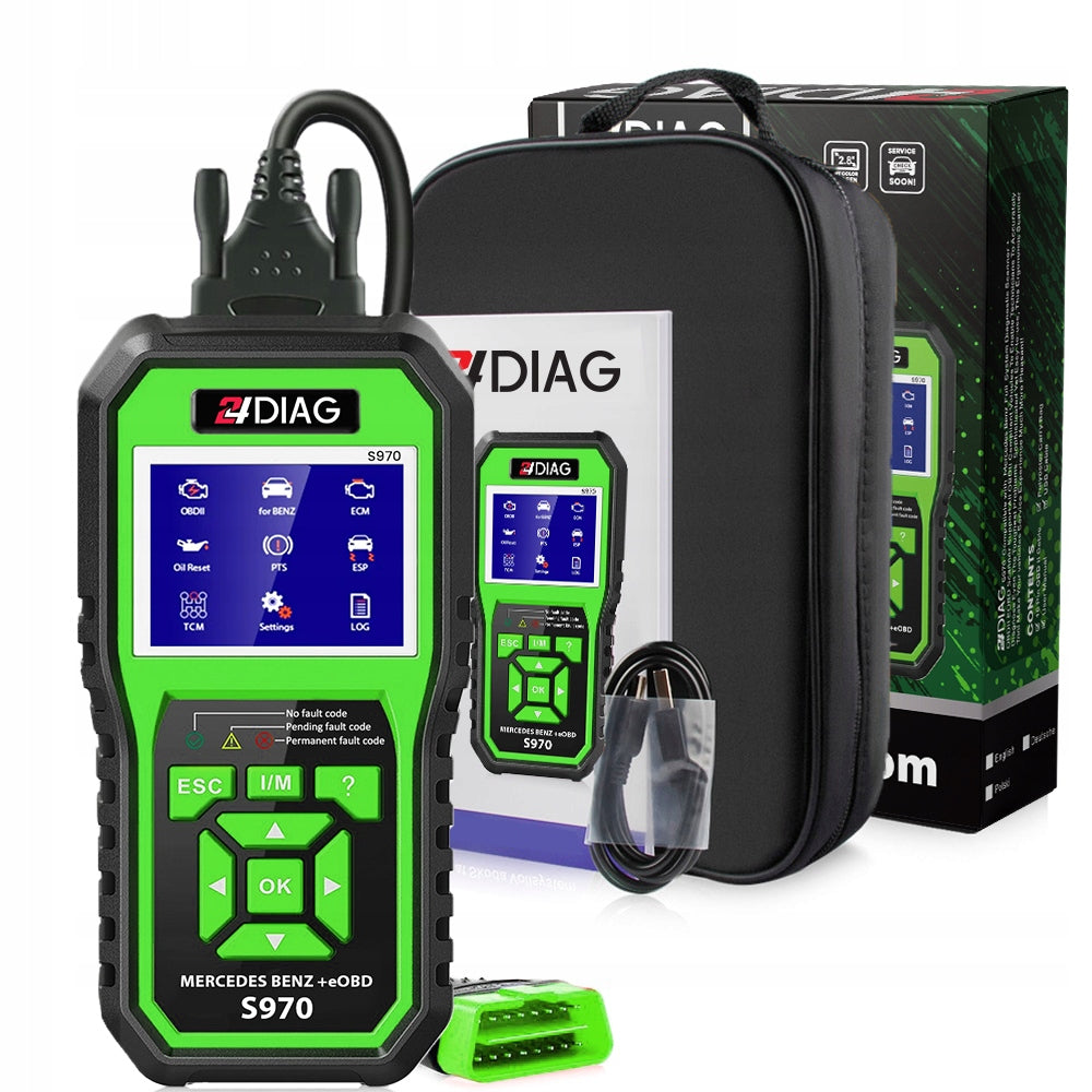 MERCEDES BENZ OBD2 INTERFACE DIAGNOSTIC TESTER Polish 24DIAG S970