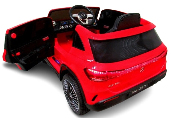 MERCEDES EQA250 Battery-operated car 2 motors PILOT EVA LEATHER ROCKER Maximum load 50 kg
