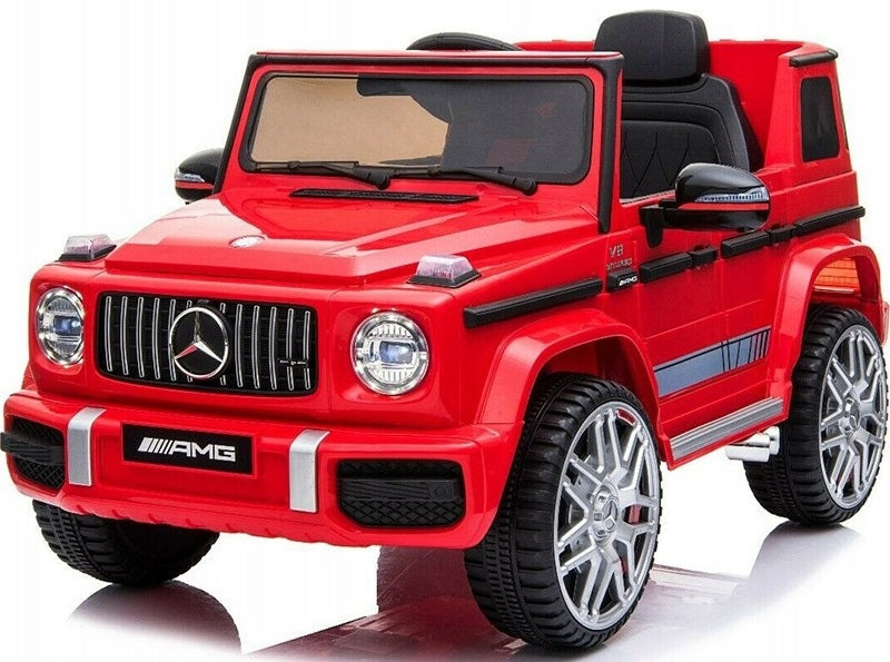MERCEDES G63 AUTO BATTERY OPERATED LEATHER PILOT 12V7Ah CAR 4-ENGINES 4x4 Packaging status original