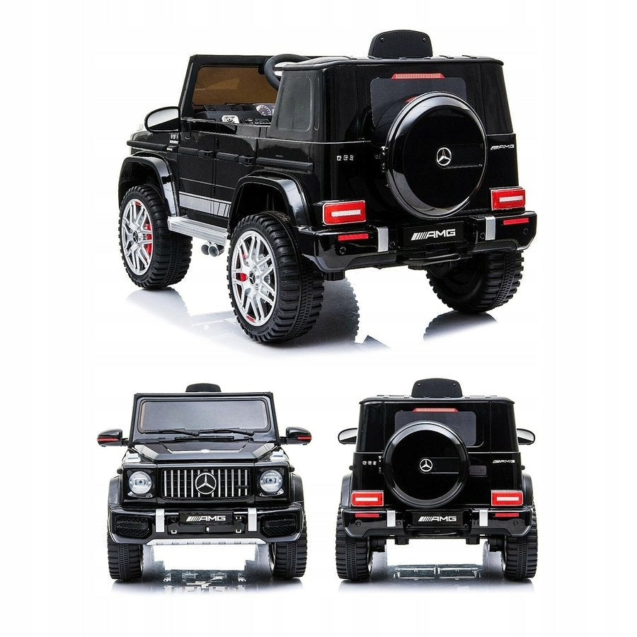 MERCEDES G63 AUTO BATTERY OPERATED LEATHER REMOTE CONTROL 12V7Ah CAR 4-ENGINES 4x4