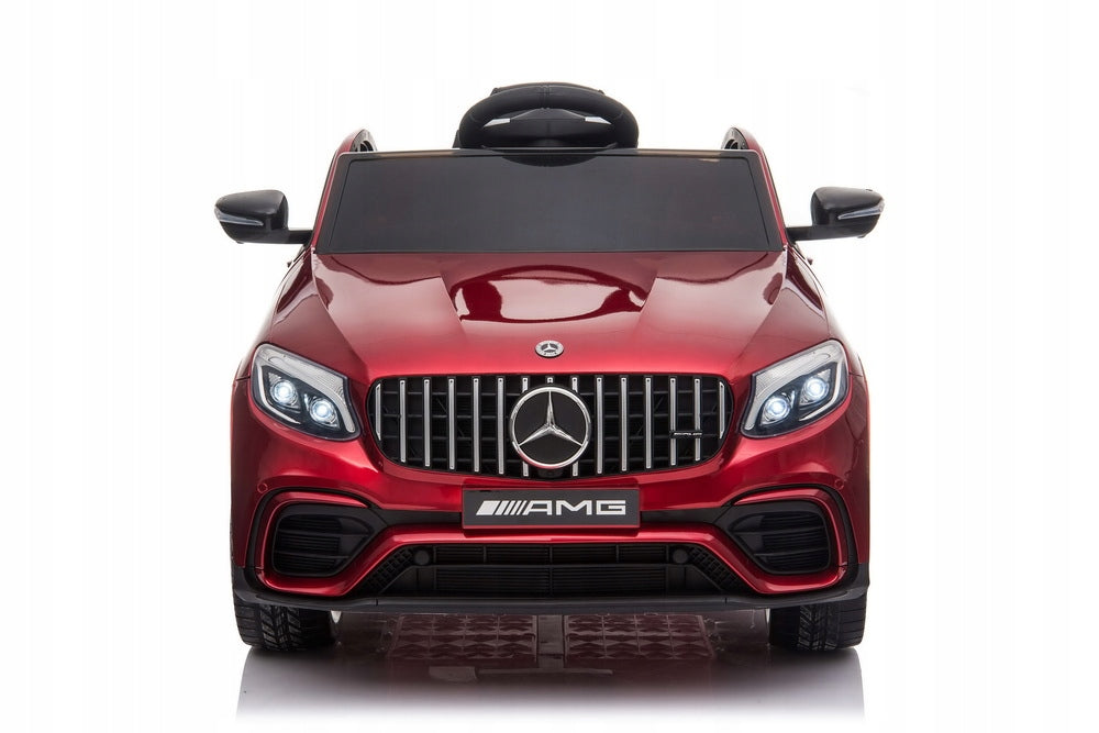 MERCEDES GLC 63S BATTERY OPERATED LEATHER PILOT 4x4 LACQUERED SOFT EVA WHEELS Information regarding product safety and compliance The need to use protective measures. Do not use in traffic Includes a toy. Adult supervision is recommended