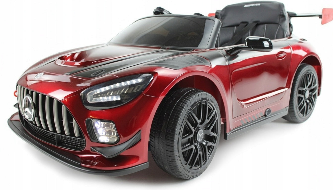 MERCEDES GT3 AMG 4x4 EVA LEATHER LACQUER Auto for bluetooth battery 12v9ah Color black red green