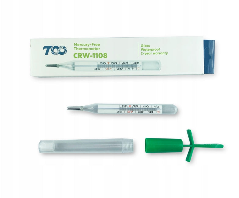 MERCURY-FREE MEDICAL THERMOMETER MEDICAL GLASS Packaging status original