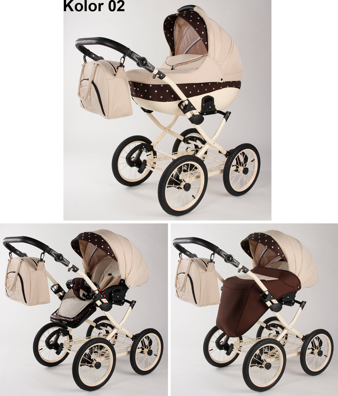 MERIVA 3IN1 ALUMINUM Polish STROLLER RETRO SEAT AVIONAUT COSMO Brand Didibaby