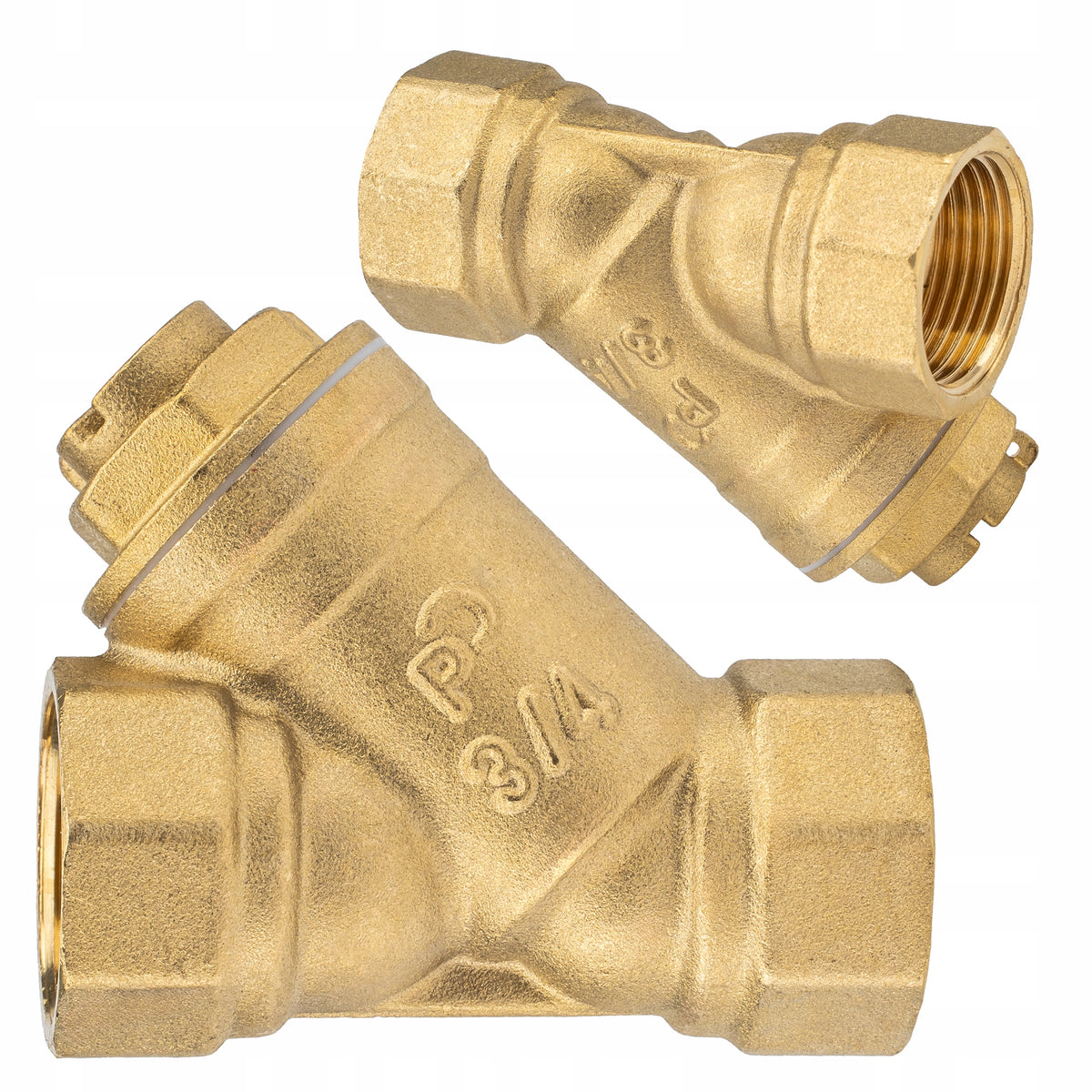 MESH OBLIQUE FILTER WITH MAGNETIC INSERT 3/4" BRASS DEHUMIDIFIER SOLID