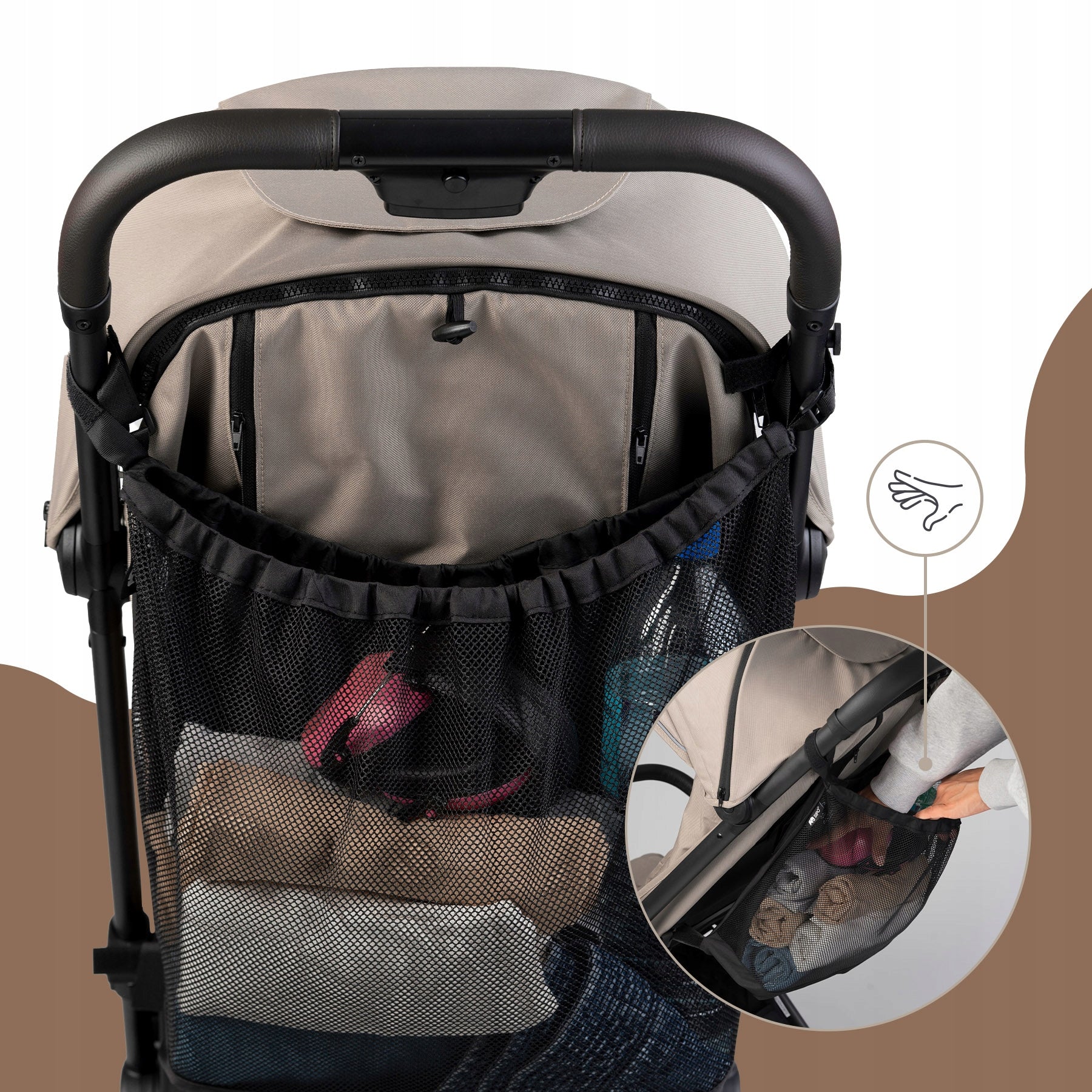 MESH STROLLER ORGANIZER STORAGE BAG XL LARGE SIZE SIPO Manufacturer code SCA-13