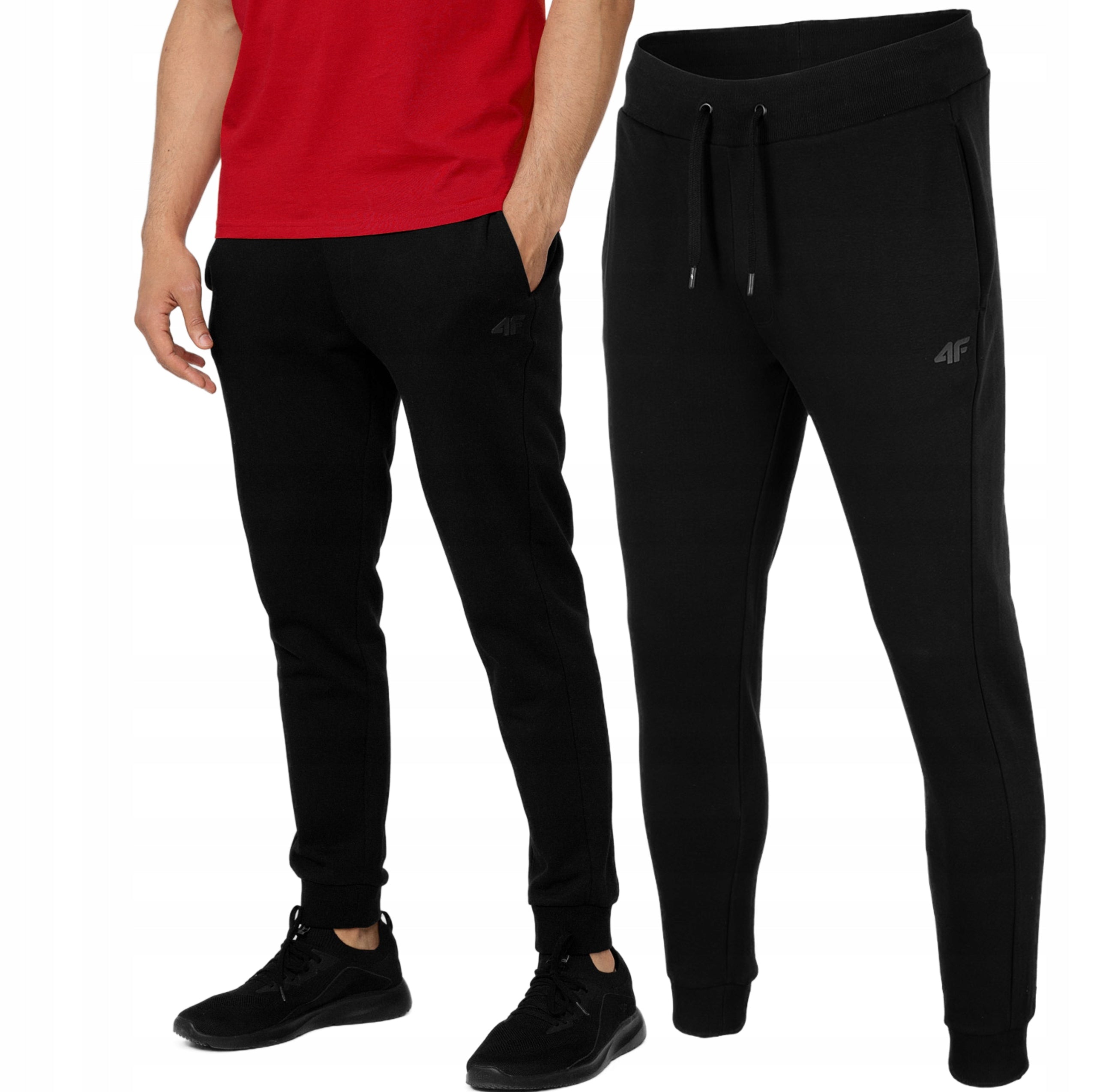 Sporthose für Herren 4F CAS M451 4FAW23TTROM451 20S, schwarz