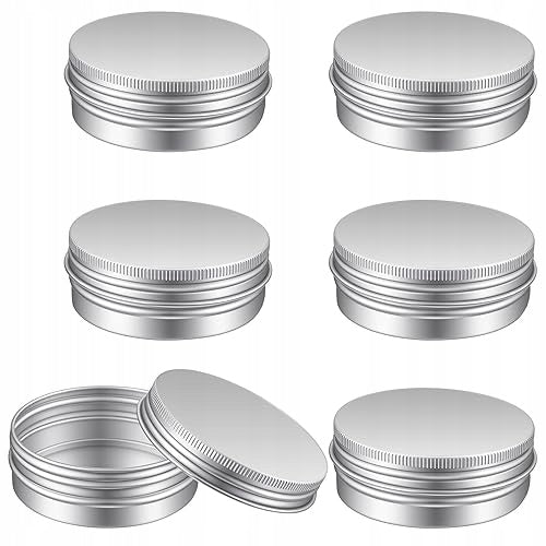 METAL ALUMINUM CANS FOR LOTION CREAMS 60 ML SET OF 6 PCS METAL