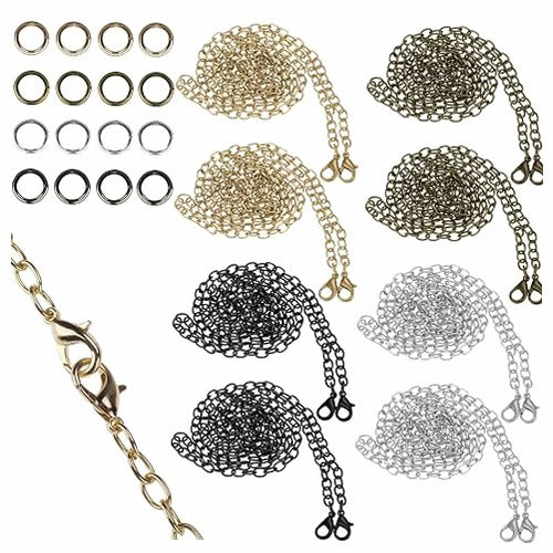 METAL BAG CHAINS 8PCS 120CM FOR WOMEN METAL DIY