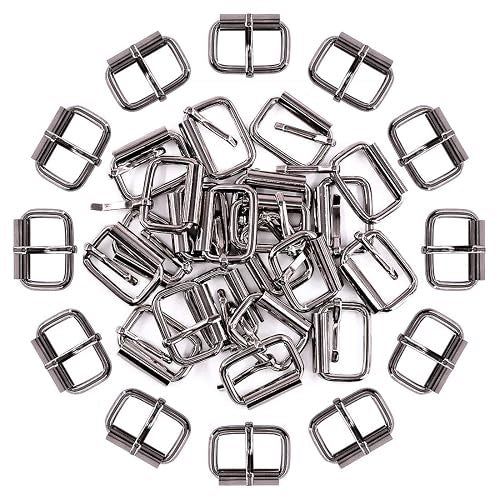 METAL BELT BUCKLES BAGS 25 MM BLACK DIY ACCESSORIES 60 PCS METAL